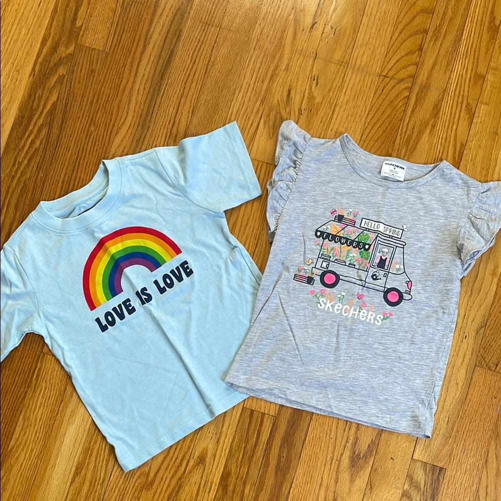 Two girls summery tops